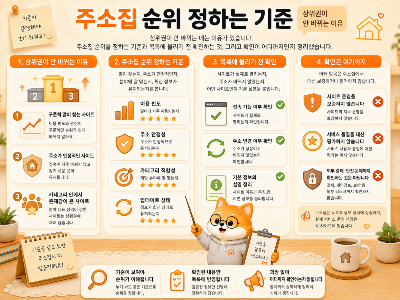 주소집-순위-기준